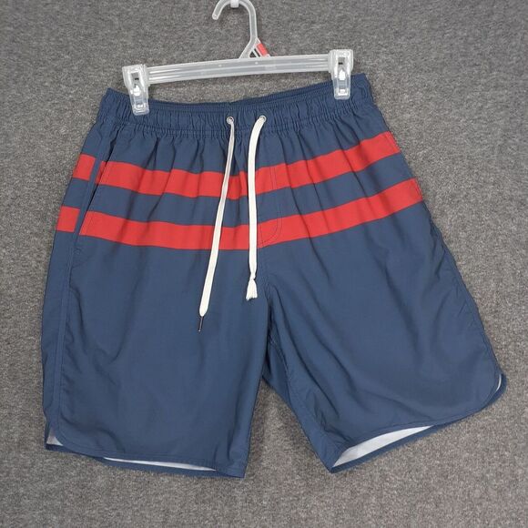 Fair Harbor Other - Fair Harbor Lined shorts Mens L Blue red‎ white drawstring polyester spandex